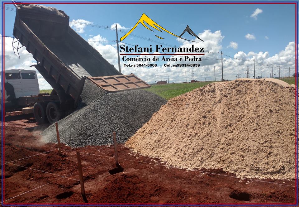 Areia e Pedra Stefani Fernandez - Materiais de Construção -Sertãozinho-SP
